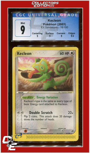 Kecleon graded CGC 9 for sale on eBay