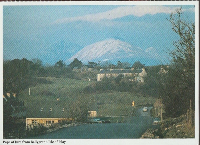 Vintage Unposted Postcard "Paps of Jura from Ballygrant, Isle of Islay"