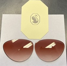 GENUINE SWAROVSKI SK7017 CAT EYE Replacement Lenses BROWN GRADIENT 58 mm 401413