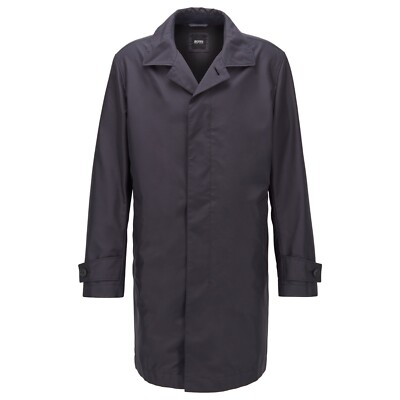 NWT Hugo Boss Men's Lightweight Water Wind Resistant Stretch Travel Trench  Coat