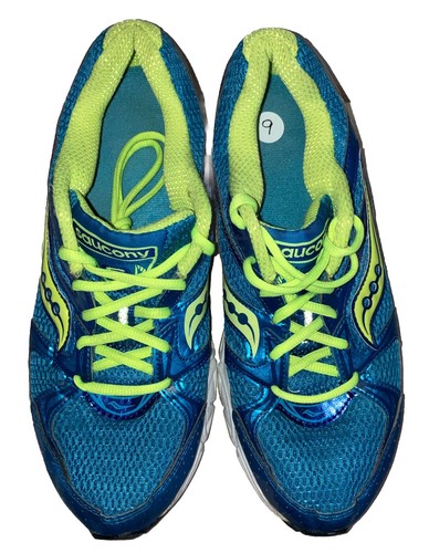 Saucony Scarpa Coesione 6 Sneakers Donna Taglia 9 Running Blu Brillante Giallo 6 - Foto 2 di 5