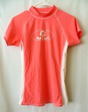 Sunspecs Aloha Surf Rash Guard Short Sleeve Mock Neck T-Shirt Apricot XL 11218