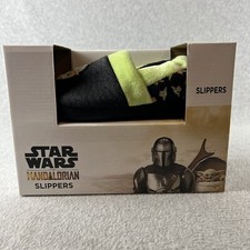 Disney Star Wars Kids Pull On Slippers Mandalorian Baby Yoda Size 11 Toddler