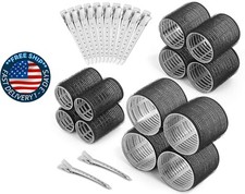 Juego de rulos y rizadores para el cabello con autoagarre: 24 piezas 3 tama os 