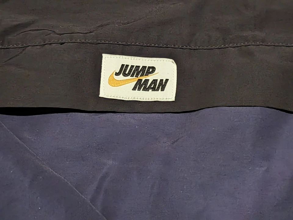 Chaqueta cortavientos Air Jordan Jumpman negra y azul DA7172-410 para hombre talla XL Foto 3 de 4