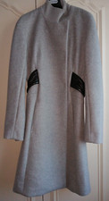 Ladies Sportmax  (max Mara) Long Grey Wool Coat - Size 10 - Bnwt
