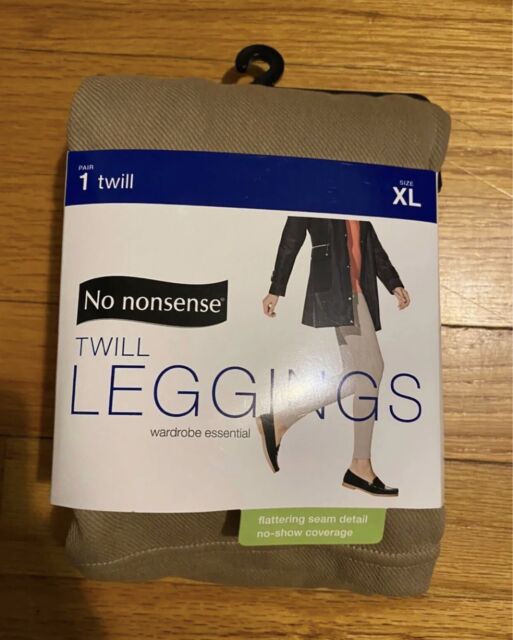 No Nonsense Womens Twill Leggings Classic Cotton Blend Size XL Fall Fashion New!