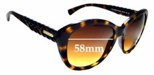 SFx Replacement Sunglass Lenses Fits Coach Hc8142 - 58mm Wide