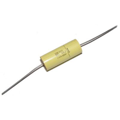 [2pcs] MKT1813 6.8uF 10% 100V MKT Axial Capacitor