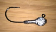 10 Big Eye Diablo Ribbed Jig Heads Great for Trout Redfish Striper Swimbait Jigs