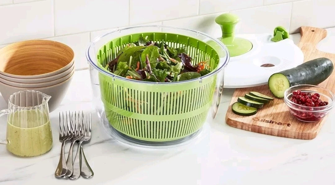 Cuisinart Large Salad Spinner- Wash, Spin & Dry Salad Greens, Fruits & Vegetable
Opens in a new wind