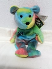 Ken Griffey Jr 1998 Salvino Bamm Beano's Beanie Bear 24 Tie Dye Plus