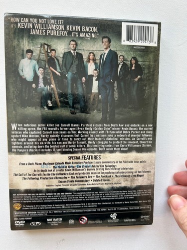 The Following Complete First Season DVD 2014 Kevin Bacon Widescreen New Sealed - Picture 8 of 9