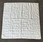 Vintage Hermes Hand rolled Scarf Beige Stripe Logo Square 34x34”