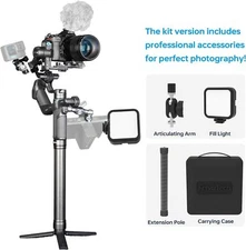 Feiyu SCORP Mini 3 Pro Kit All-in-One Gimbal w/ AI Tracking 4.0, Remote Handle