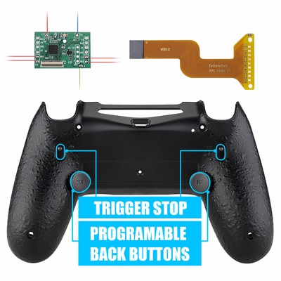 Textured Black Dawn 2.0 Trigger Stop Remap Kit for P 4 Gen 2 Controller CUH-ZCT2