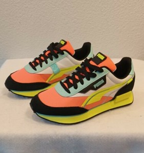 puma future rider black yellow