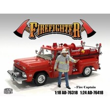 American Diorama 76418 Firefighters Capitano Vigili del Fuoco Capitano 1:24 Personaggio...