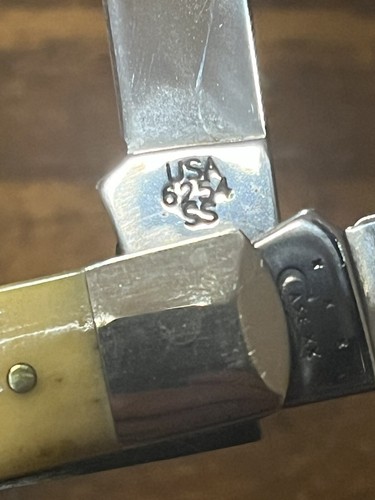 Case Knife 6254 SS Trapper Pocket Worn
