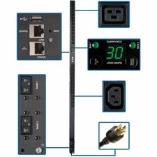 Tripp Lite PDU Monitored 20 C13 4 C19 TAA 5/5.8KW LX Platform 0URM 208/240V