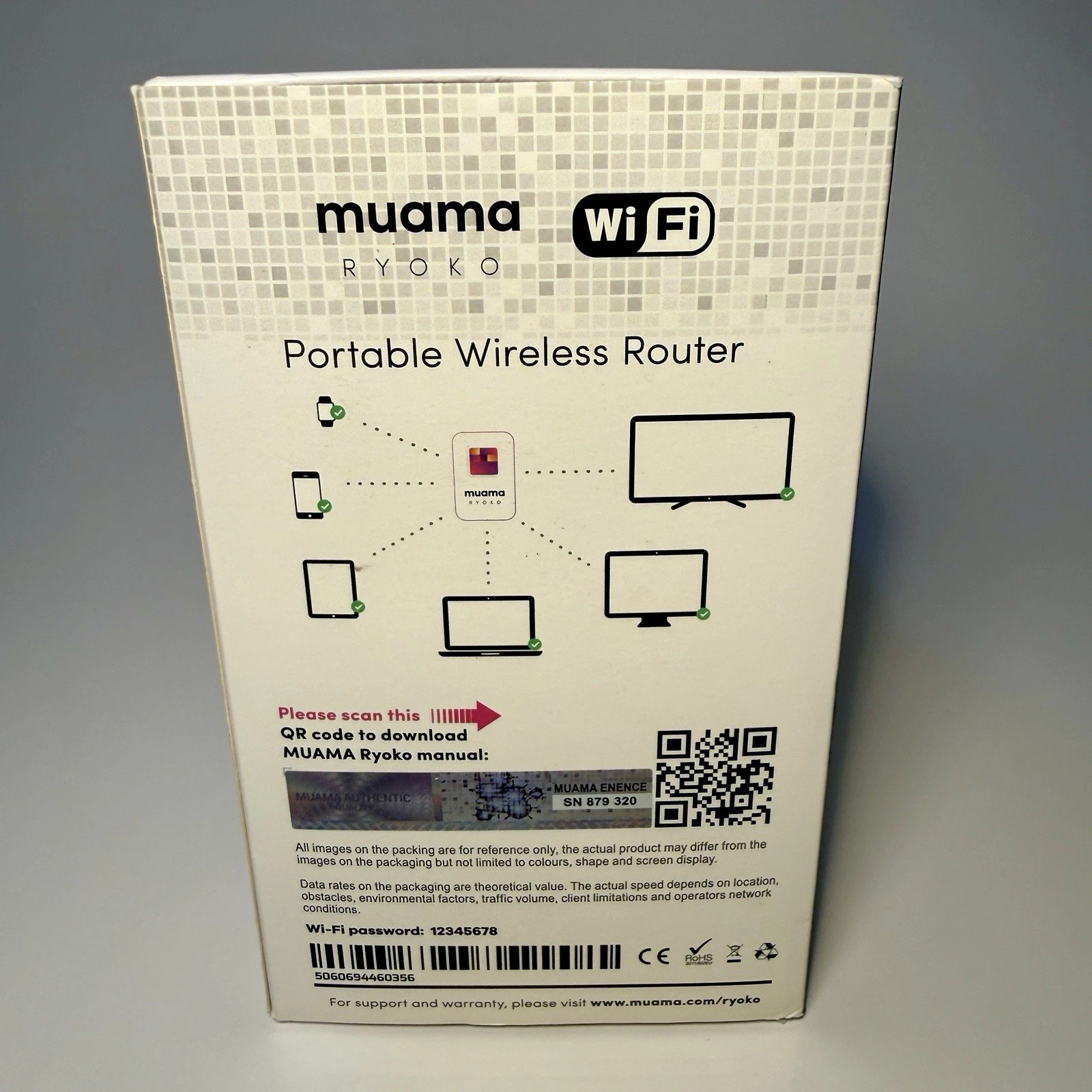 Muama Ryoko 4G LTE WiFi Portable Wireless Router Hotspot Open Box, No Sim Card - product detail image 4