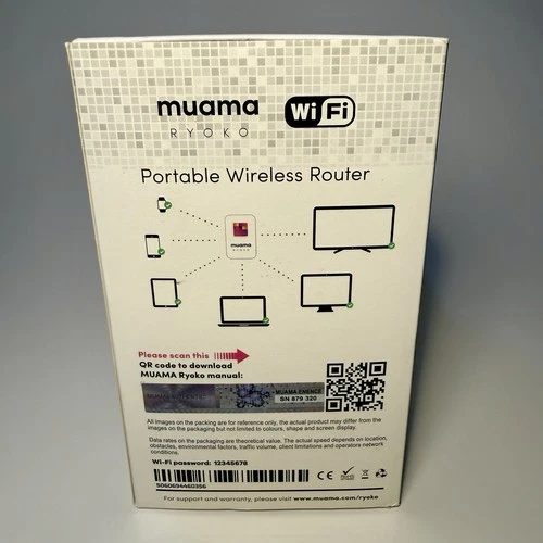 Muama Ryoko 4G LTE WiFi Portable Wireless Router Hotspot Open Box,  No Sim Card image 4