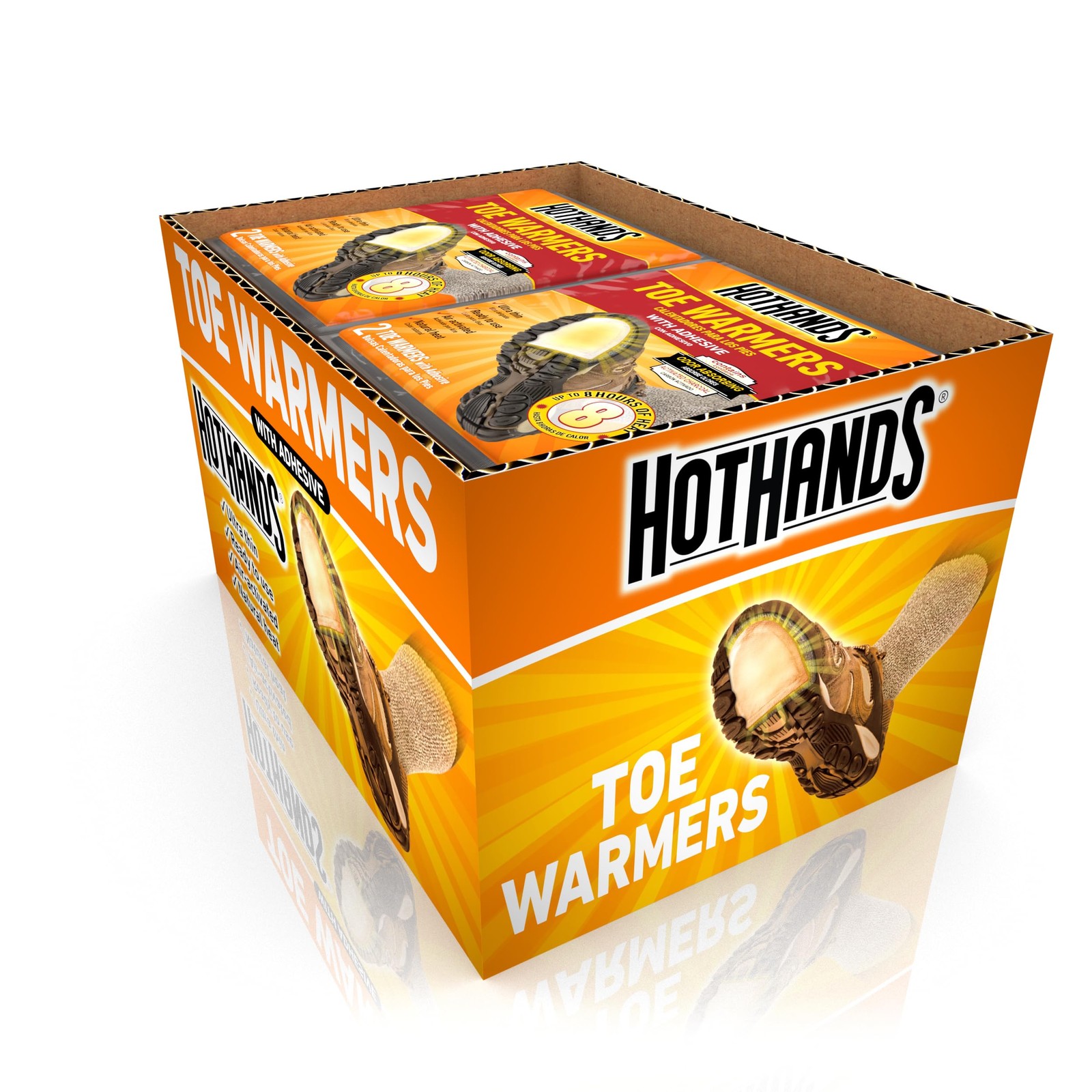 Toe Warmers - Long Lasting, Odorless, Air Activated - Up to 8 Hours of Heat -...