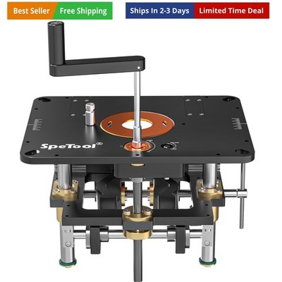 Router Lift for 2.56 -4.21  Dia Routers, Precision All-aluminum Router Table ...