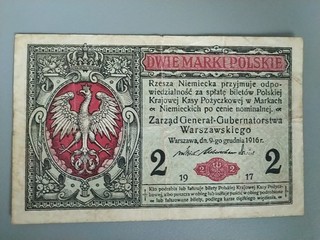 Polen Poland 2 Marki Polskie 1916 B3935532 Generalgouvernement Warschau