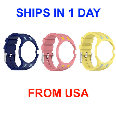 Case Adapter Silicone Strap Compatible w AP x Swatch Royal Pop Watch 3 Crown