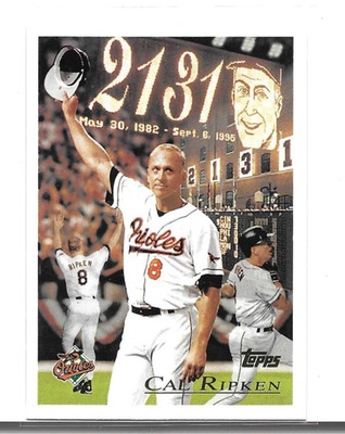 2016 Topps Berger's Best Cal Ripken Jr #BB2-1996 - Baltimore Orioles HOF