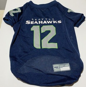 Seattle Seahawks NFL pet dog jersey #12 size large NFL football 