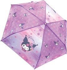 Sanrio Kuromi Japanese Pattern Series Folding Umbrella, Manual Opening, 100-110c