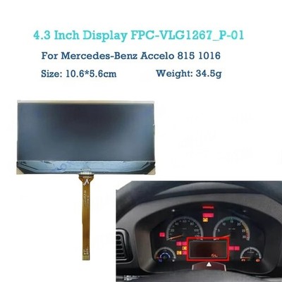 FPC-VLG1267_P-01 LCD Display Replacement Repair for Mercedes-Benz Accelo Truck