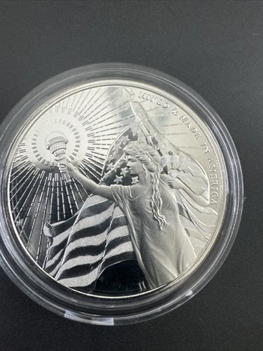 Silver 1 Oz 999 Round Lady Liberty AR American Reserve Reverse Proof
