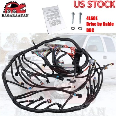 For LS1 LS SWAP 4.8 5.3 6.0 1997-06 DBC Stand Alone Harness 4L60E Drive by Cable