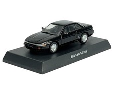 KYOSHO 1988 NISSAN SILVIA S13 BLACK #17 1:64 K07115H NEW DIECAST METAL MODEL