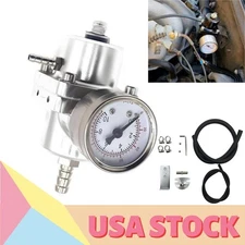 Fuel Regulator Gas Pressure Valve, Gauge Fitting Kits Pressuring Parts 0-140 PSI