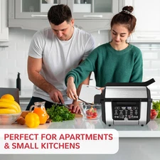 Foodgenie Gourmax Pro One Cooking Device - All-in-One Oven, Smokeless Grill, ...