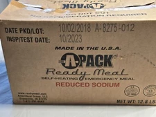 APack MRE Ready to Eat Reduced Sodium, Vegetable Stew with Meat (Case of 11)