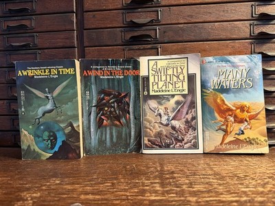 Lot 4: Wrinkle in Time Madeleine L'Engle 1976 Stranger Things Paperback Set Wind