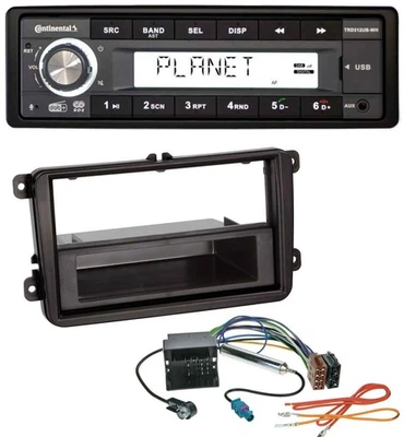 Continental USB 1DIN AUX DAB MP3 Autoradio für VW Sharan ab 10 Tiguan ab 07 Tour - Bild 1 von 4