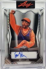 Spike Lee 2025 Leaf Metal Authentics White Prismatic Autograph Auto#d 6/8 Knicks