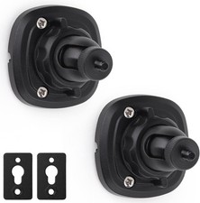 2 Pack Speaker Wall Mount Holder for 1/4"-20 Threaded Keyhole,2 Black