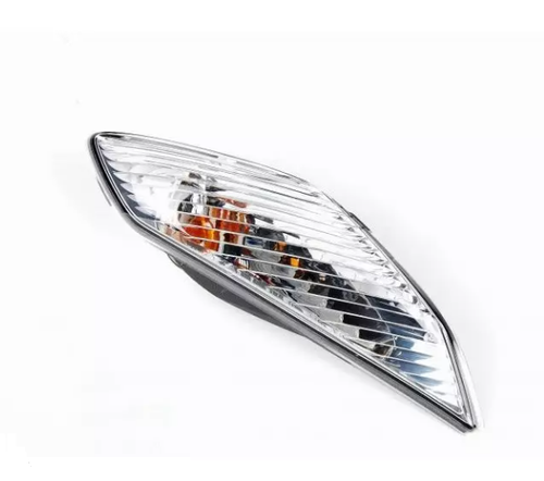 Phare Avant Chromé Avec Clignotants Intégrés GOOFIT Pour Moto – Remplacement Pour Scooter, ATV, Cruiser