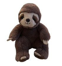 Aurora Sloth Plush 8" Super Soft Sitting Stuffed Animal Toy 2020 Brown Tan