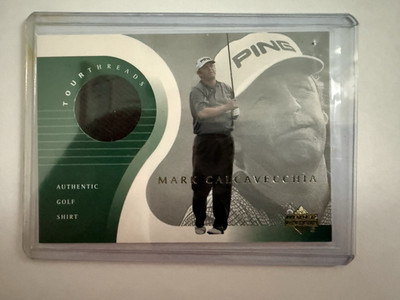 2001 Upper Deck Mark Calcavecchia #TT-MC Tour Threads - Game Used Swatch