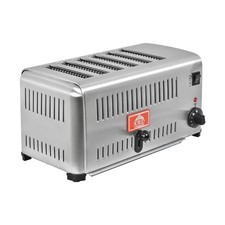 KRD Commercial Electric 6 Slice Toaster stainless steel