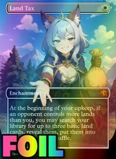 Land Tax Anime FOIL  Altered Art Custom Playtest Card