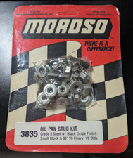 Vintage Moroso Oil Pan Stud Kit 3835 38350 Hex Steel For Sbc Oldsmobile V8 Nos Vintage Moroso Oil Pan Stud Kit 3835 38350 Hex Steel For Sbc Oldsmobile V8 Nos